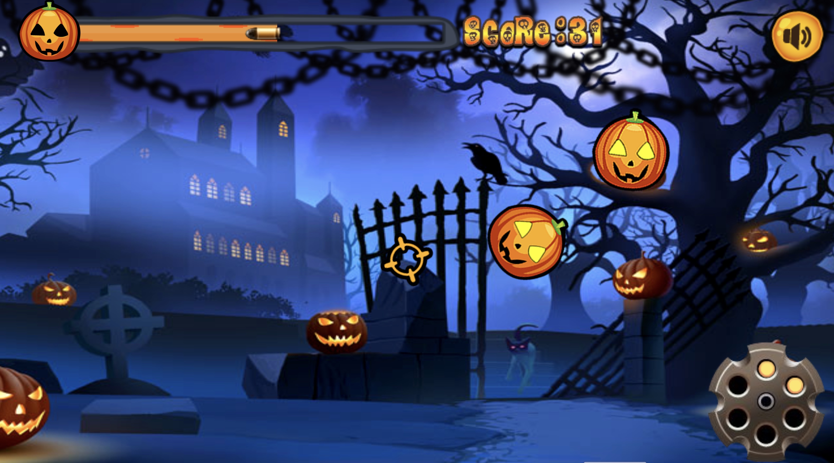 Play Free Browser Game Halloween Shooting on GAWOONI.GAMES!